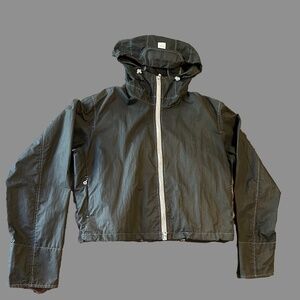 Womens vintage black MARITHÉ FRANÇOIS GIRBAUD cropped black hood cute jacket M